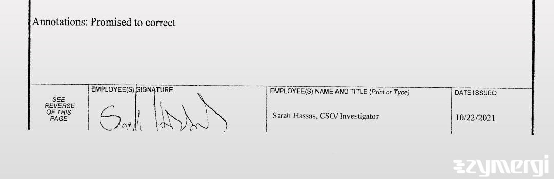 Sarah A. Hassas FDA Investigator
