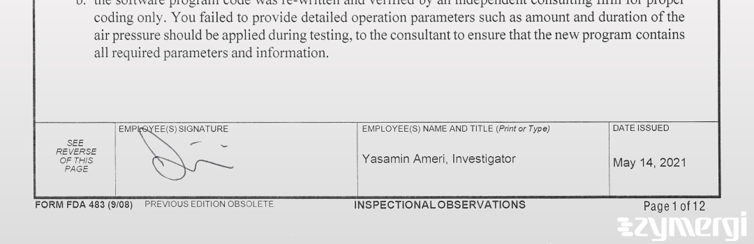 Atul Agrawal FDA Investigator Yasamin Ameri FDA Investigator