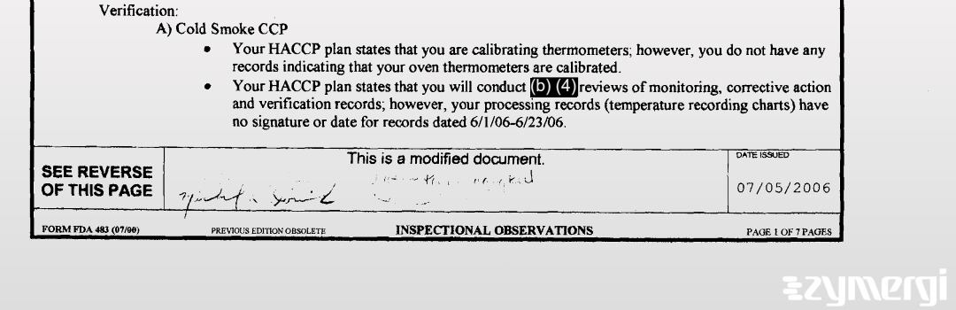 Michael R. Dominick FDA Investigator Charisse K. Green FDA Investigator