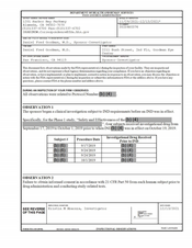 FDAzilla FDA 483 Daniel Fred Goodman, M.D, San Francisco | Dec 2021