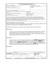 FDAzilla FDA 483 Diversified CPC International, Channahon | June 2023