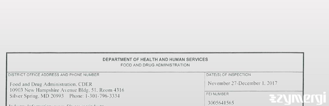 FDANews 483 Douglas Manufacturing Limited Dec 1 2017 top