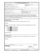 FDAzilla FDA 483 DR. ARISTIDES MANIATIS, Centennial | March 2021