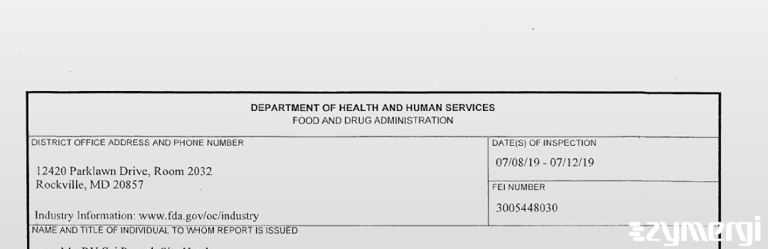 FDANews 483 Dr. Reddy's Laboratories Limited (Unit II) Jul 12 2019 top