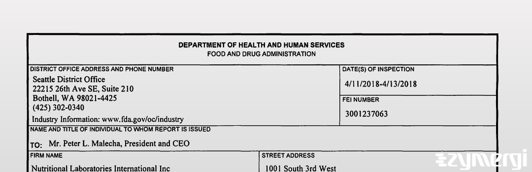 FDANews 483 Elite One Source Nutritional Services Apr 13 2018 top