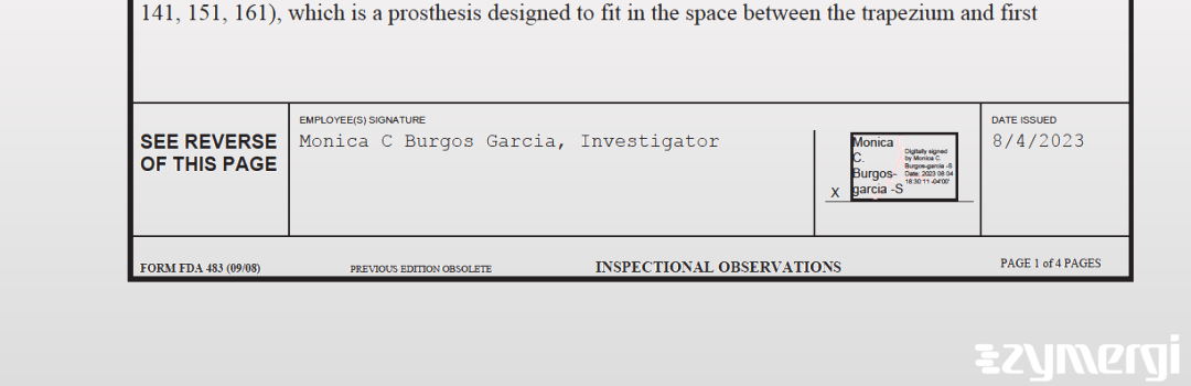 Monica C. Burgos Garcia FDA Investigator Burgos Garcia, Monica C FDA Investigator 