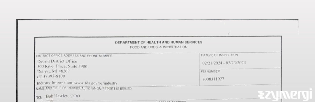 FDANews 483 Enzyme Solutions, Inc. Feb 23 2024 top