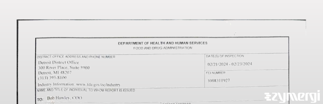 FDANews 483 Enzyme Solutions, Inc. Feb 23 2024 top