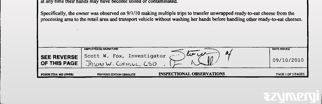 Scott W. Fox FDA Investigator