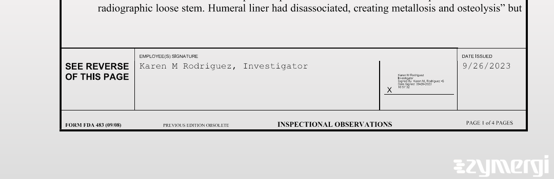 Karen M. Rodriguez FDA Investigator Karen M. Cruz Arenas FDA Investigator Cruz Arenas, Karen M FDA Investigator 