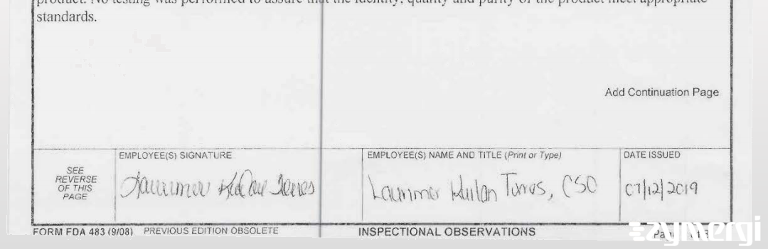 Laurimer Kuilan-Torres FDA Investigator