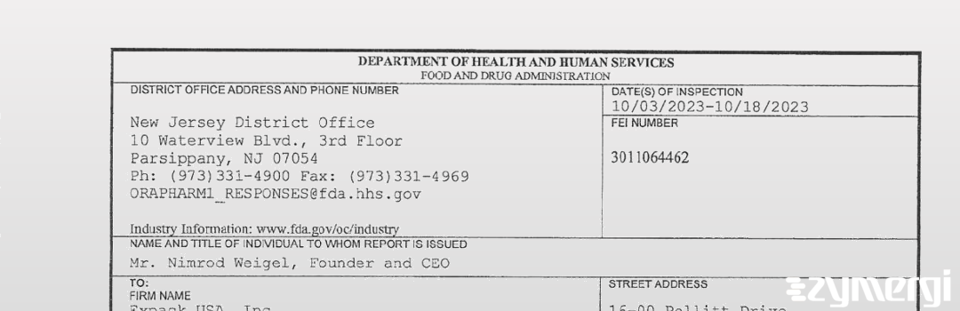 FDANews 483 Expack Usa Inc Oct 18 2023 top