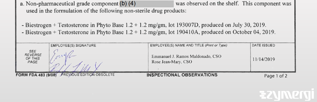 Rose L. Jean-Mary FDA Investigator Emmanuel J. Ramos FDA Investigator 