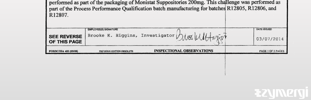 Brooke K. Higgins FDA Investigator