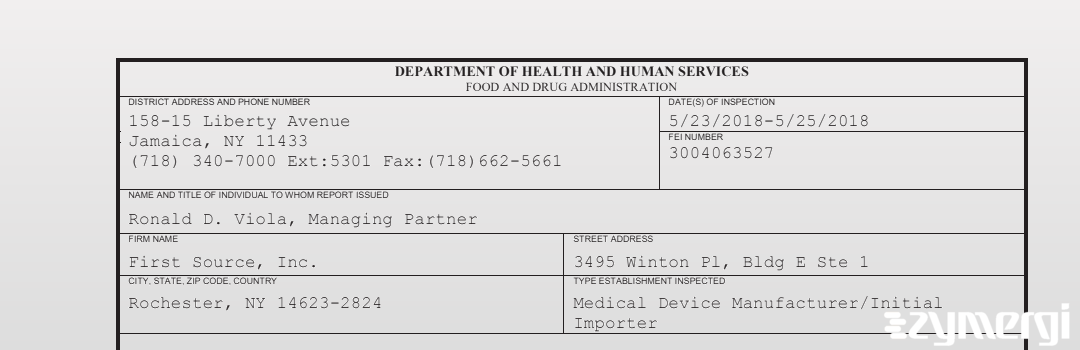 FDANews 483 First Source Inc May 25 2018 top