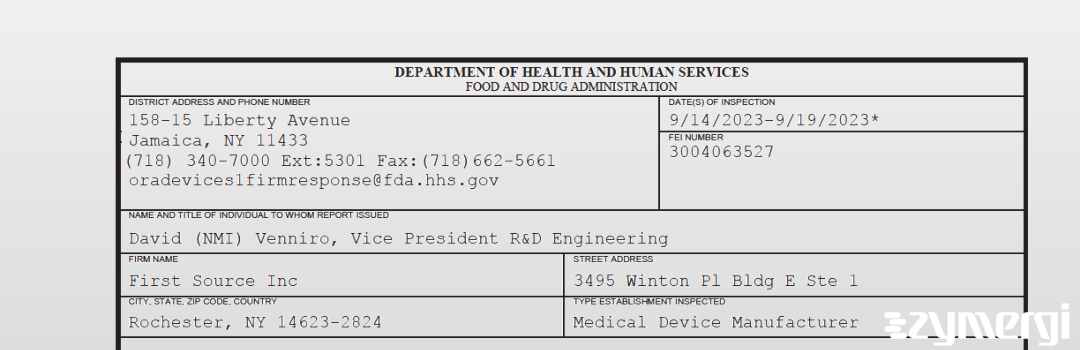 FDANews 483 First Source Inc Sep 19 2023 top