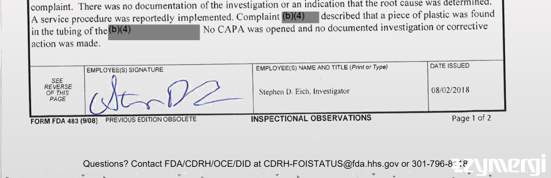 Stephen D. Eich FDA Investigator