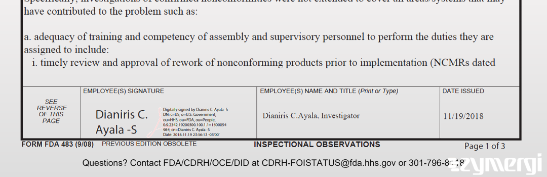 Dianiris C. Ayala FDA Investigator