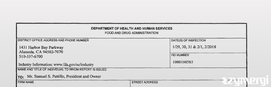 FDANews 483 FNC Medical Corporation Feb 2 2018 top