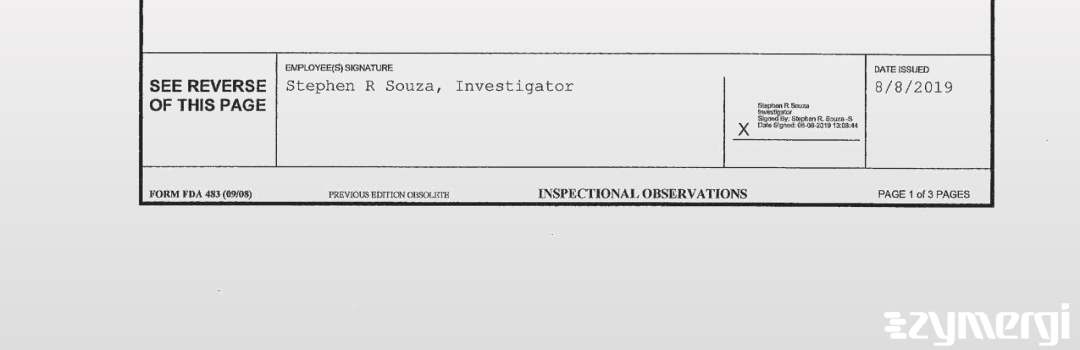 Stephen R. Souza FDA Investigator