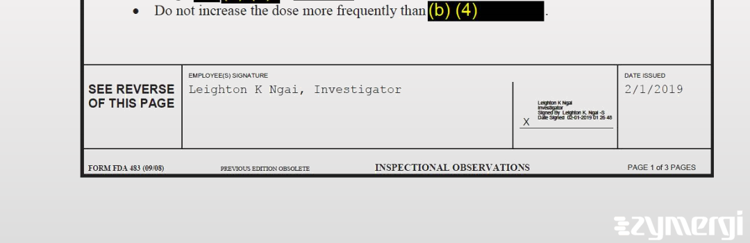 Leighton K. Ngai FDA Investigator