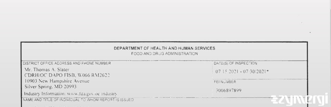 FDANews 483 Global Medical Production Co Ltd Jul 30 2021 top