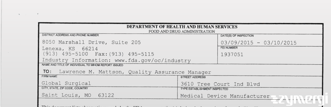 FDANews 483 Global Surgical Mar 10 2015 top