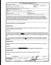 FDAzilla FDA 483 Green Hills Health and Wellness Pharmacy | Oct 2014