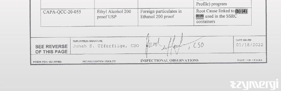 Jonah S. Ufferfilge FDA Investigator