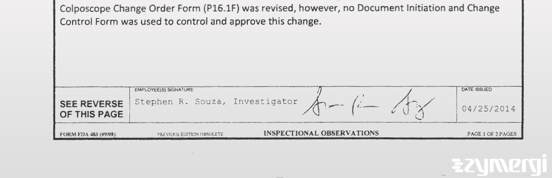 Stephen R. Souza FDA Investigator