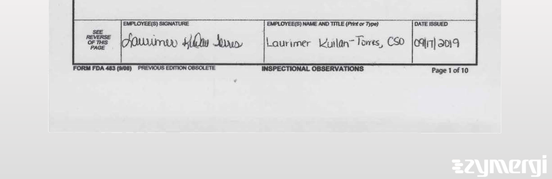 Laurimer Kuilan-Torres FDA Investigator 