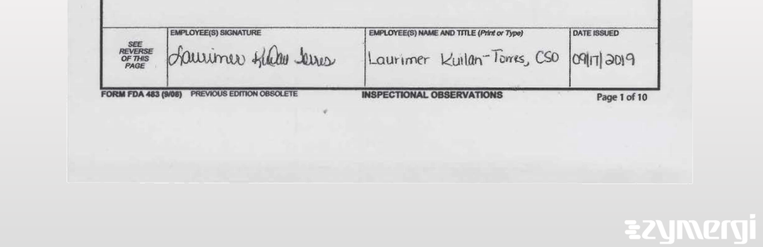 Laurimer Kuilan-Torres FDA Investigator