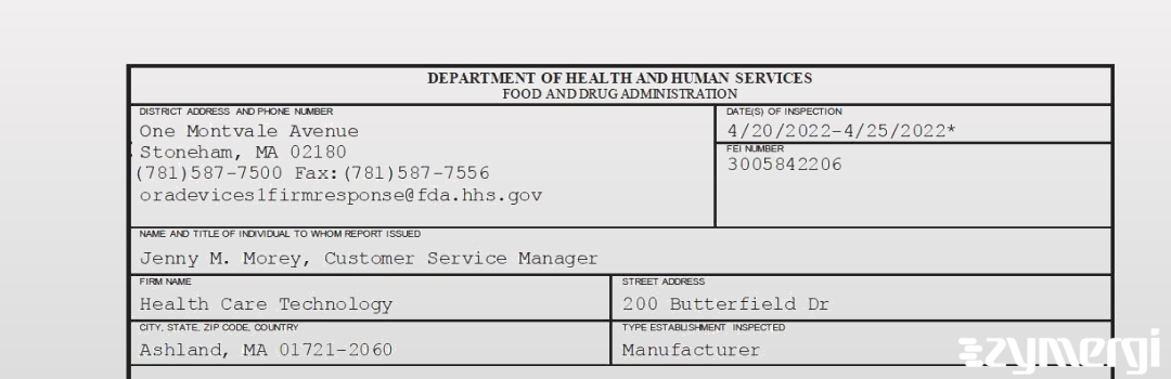 FDANews 483 Health Care Technology Apr 25 2022 top