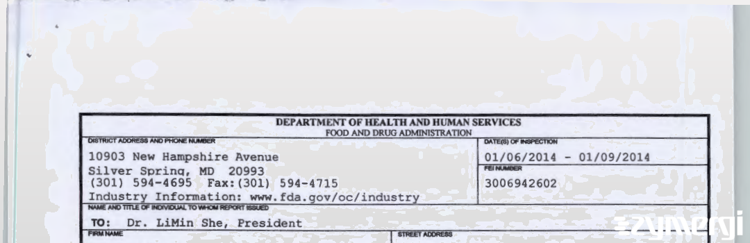 FDANews 483 Health Line International Corporation (Foshan) Ltd. Jan 9 2014 top