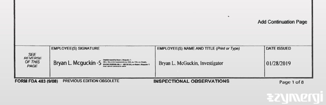 Bryan L. McGuckin FDA Investigator Tracy K. Li FDA Investigator 