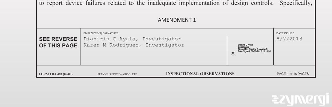 Karen M. Rodriguez FDA Investigator Dianiris C. Ayala FDA Investigator 