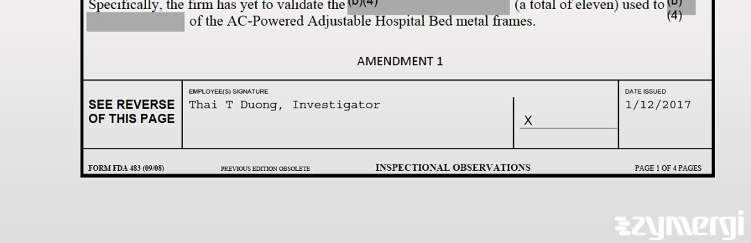 Thai T. Duong FDA Investigator