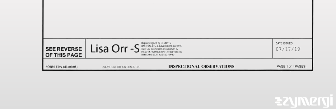 Lisa B. Orr FDA Investigator
