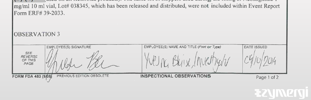 Yvesna C. Blaise FDA Investigator