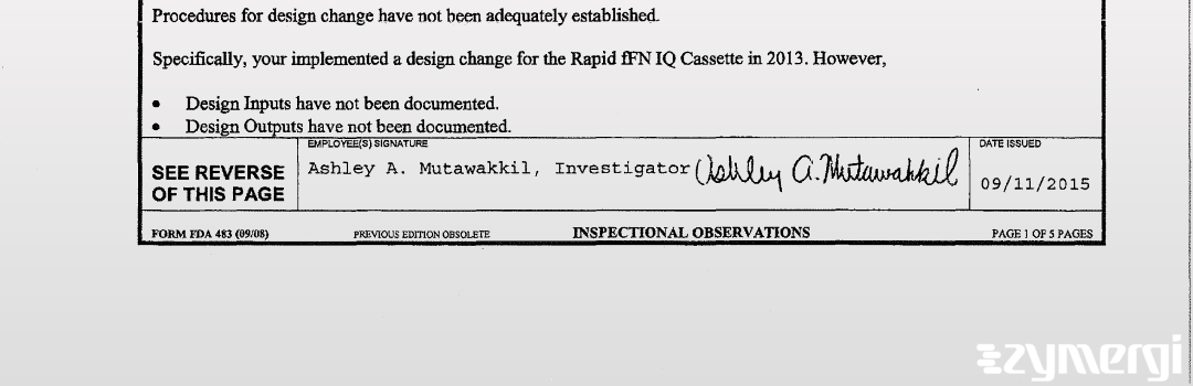 Ashley A. Mutawakkil FDA Investigator