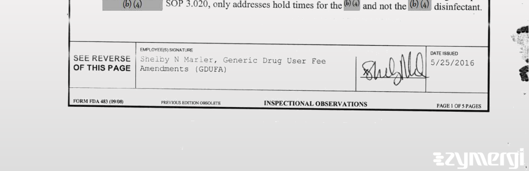 Shelby N. Marler FDA Investigator