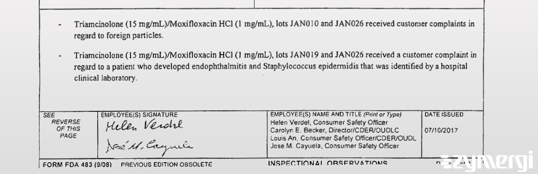 Jose M. Cayuela FDA Investigator Helen Verdel FDA Investigator 