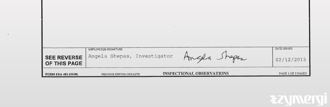 Angela Shepas FDA Investigator 