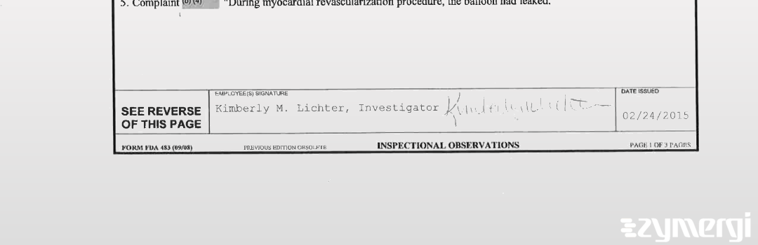 Kimberly M. Lichter FDA Investigator 