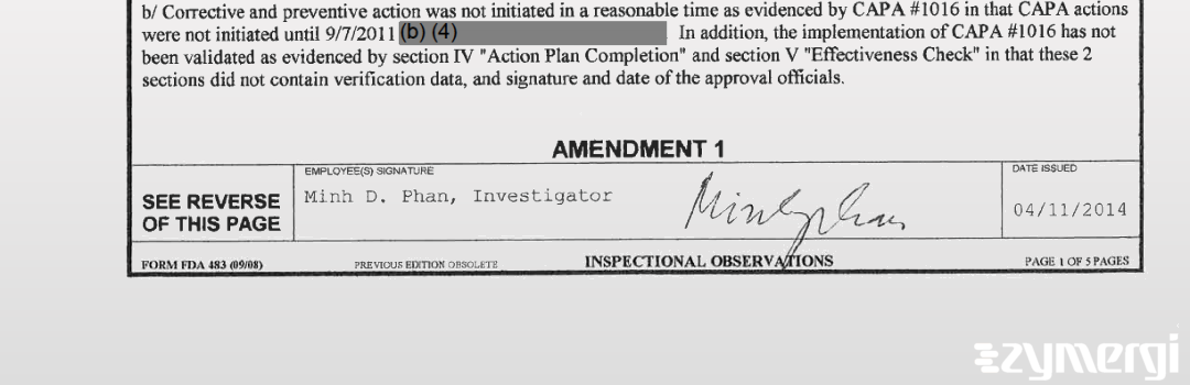 Minh D. Phan FDA Investigator