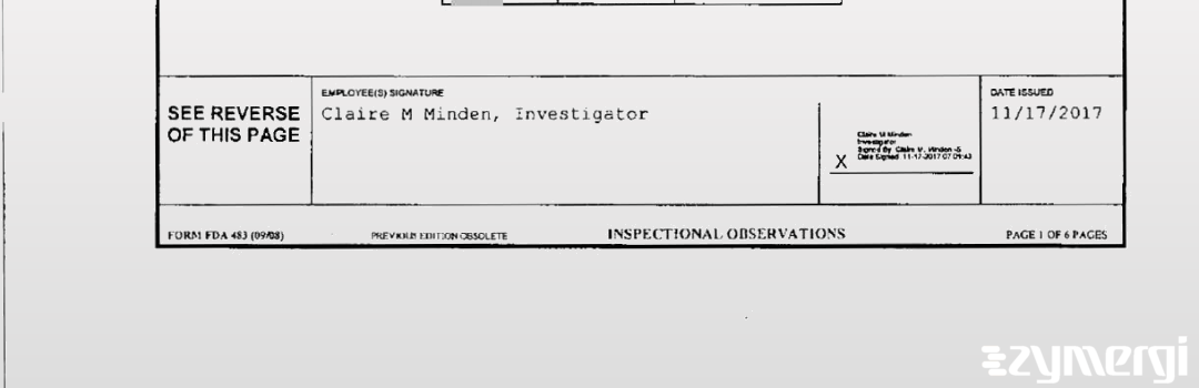 Claire M. Minden FDA Investigator