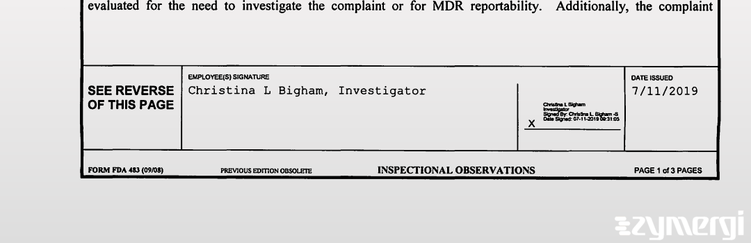 Christina L. Bigham FDA Investigator