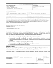 FDAzilla FDA 483 Iruri Nature Handmade  & Cosmetic, La Palma | 2018