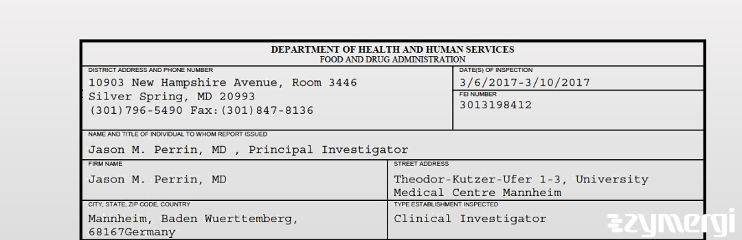 FDANews 483 Jason M. Perrin, MD Mar 10 2017 top