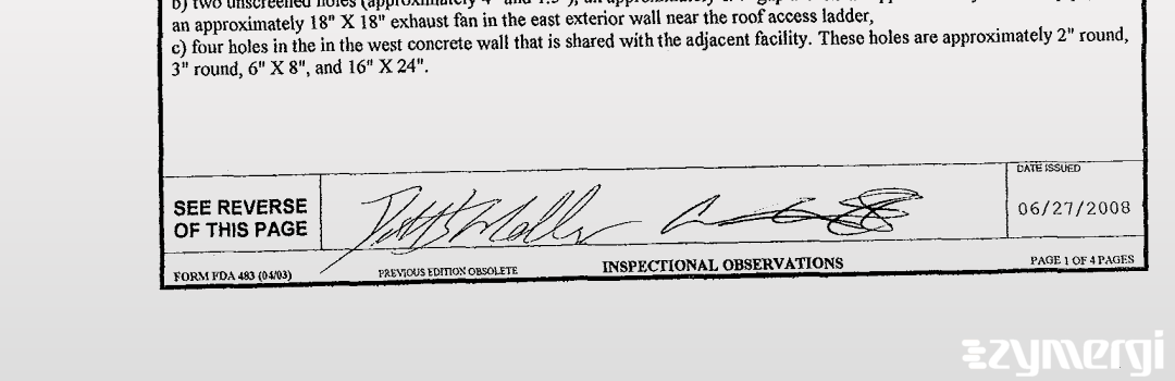 Christian L. Witkovskie FDA Investigator Dell S. Moller FDA Investigator